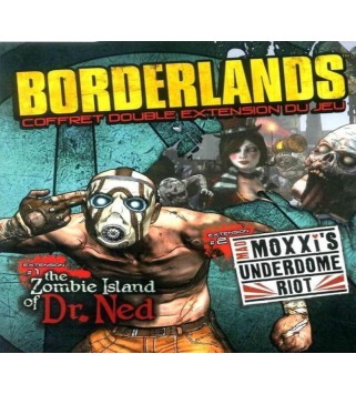 Borderlands Double Game Add-on Pack - The Zombie Island of Dr. Ned + Mad Moxxi s Underdome Riot DLC Steam Key GLOBAL